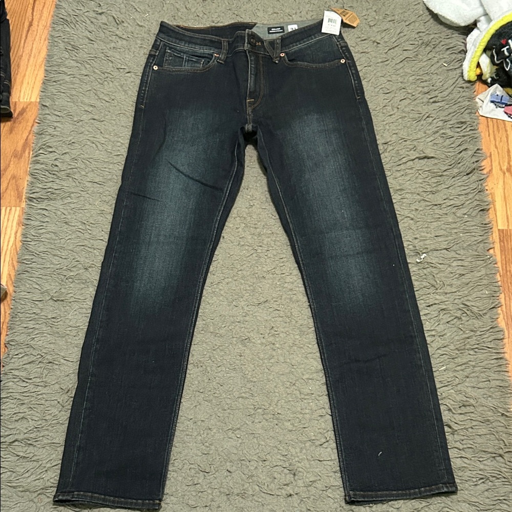 Volcom Men's Deep Indigo Straight Jeans